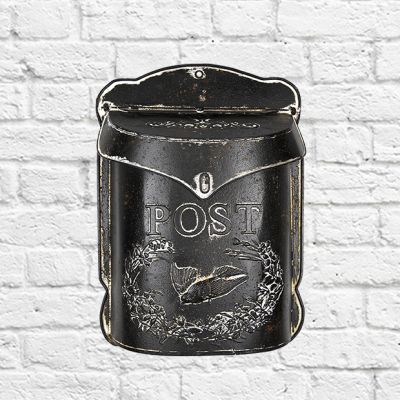 Dark Embossed Post Box
