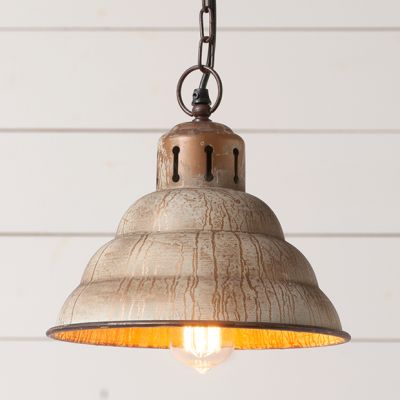 Vintage Inspired Patina Pendant Light
