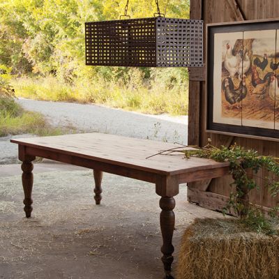 Rustic Old Pine Farm Table
