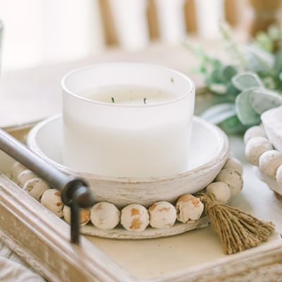 Beaded Decorative Clay Bowl