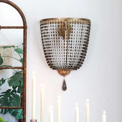 Beaded Wall Sconce Light