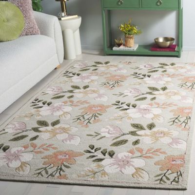 Beautiful Blossoms Sage/Ivory Area Rug