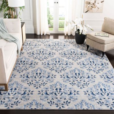 Beautiful Blues Patterned Area Rug