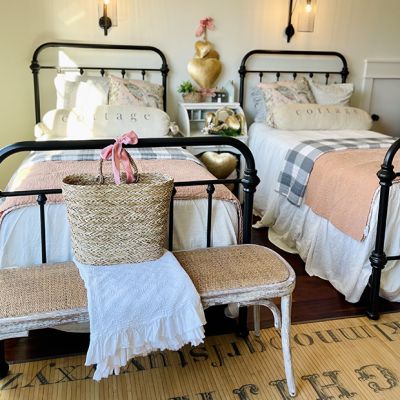 Beautiful Blush Cotton Velvet Throw Blanket