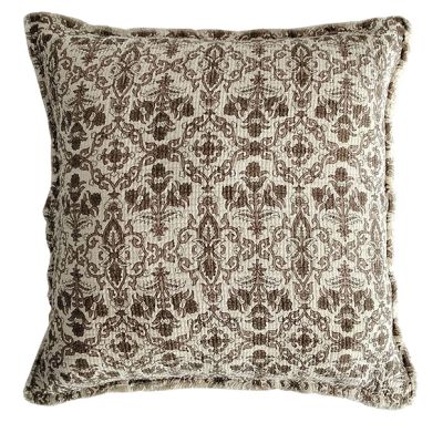 Beautiful Botanical Print Accent Pillow Millet