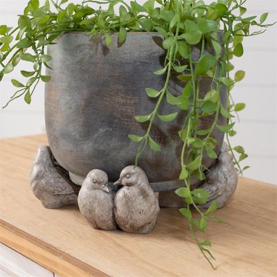 Bird Pair Pot Feet Set of 3