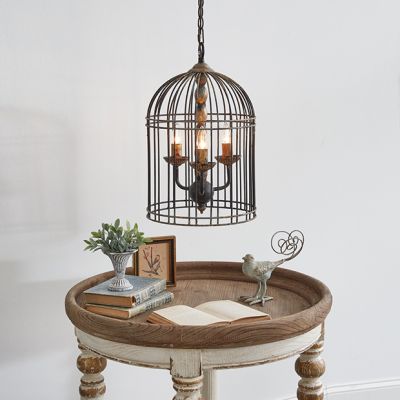 Birdcage Candelabra Pendant Light