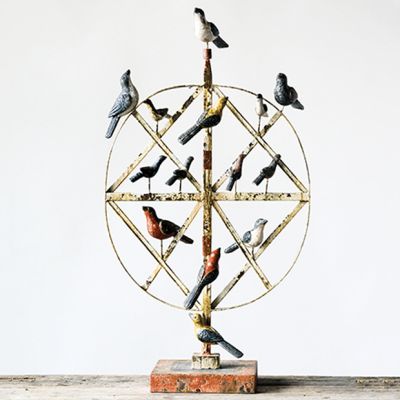 Birds All Perched Statue