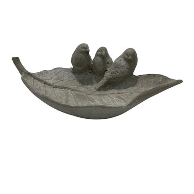 Birds On A Leaf Garden Statue