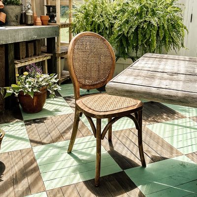 Bistro Style Cane Back Dining Chair