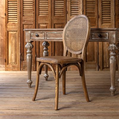 Bistro Style Cane Back Dining Chair
