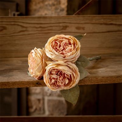 Blush English Rose Bouquet Set of 2