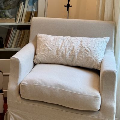 Boho Chic Embroidered Lumbar Pillow