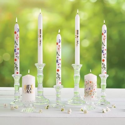 Boho Florals Taper Candle