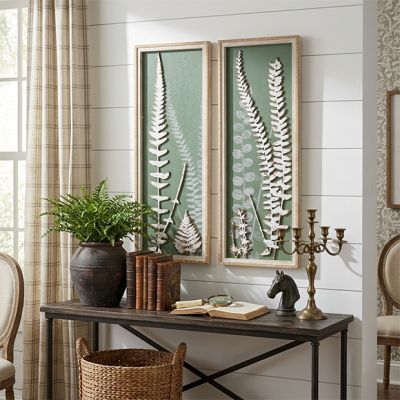 Botanical Grove Framed Wall Decor Panel Set of 2