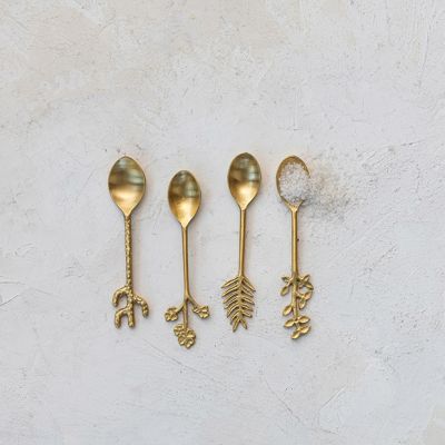 Botanical Handled Spoon Set of 4
