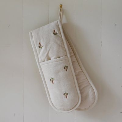 Botanical Print Double Oven Mitt
