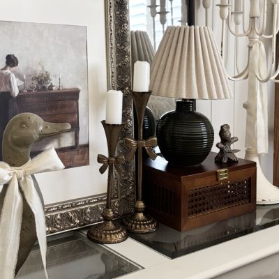 Bow Candlestick Set of 2