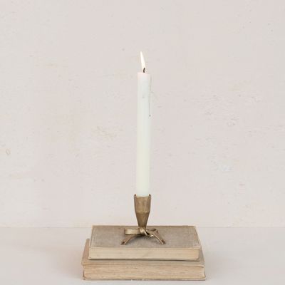 Bow Shaped Iron Taper Holder Set of 2