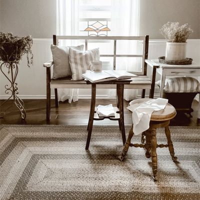 Braided Neutrals Jute Accent Rug