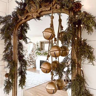 Brass Finish Jingle Bells On String