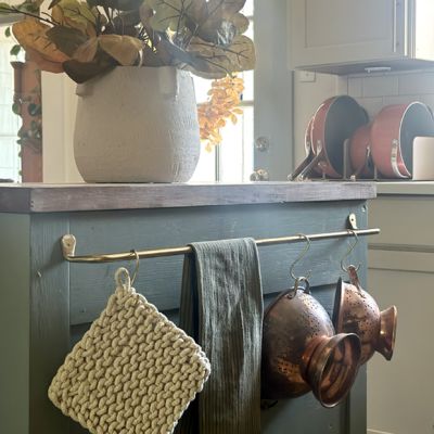 Brass Finish Wall Bar Rack