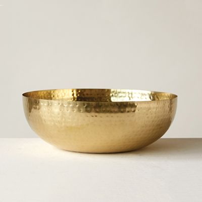 Brass Finished Metal Bowl
