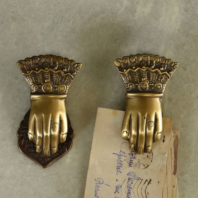 Brass Hand Memo Clip