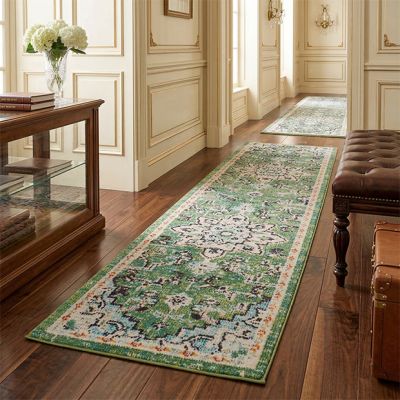 Bright and Beautiful Green/Turquoise Area Rug
