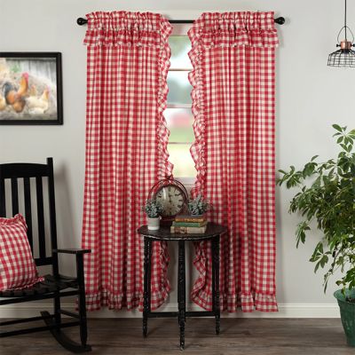 Bright Buffalo Check Panel Curtain Set of 2