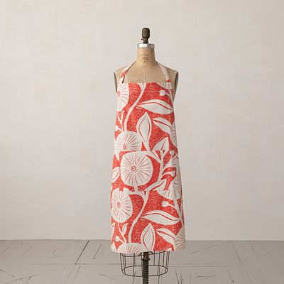Bright Floral Cotton Apron