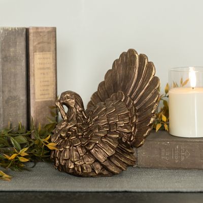 Bronze Turkey Tabletop Decor