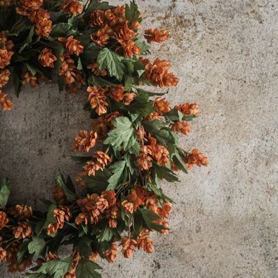 Brown Hops Decorative Wreath
