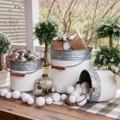 Bucket Pail Planter Set of 3