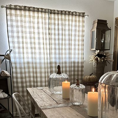 Buffalo Check Lined Panel Curtain Set of 2