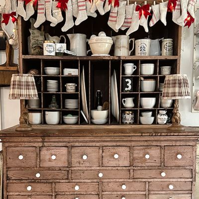 Bunny Base Mini Lamp with Pleated Tartan Shade Set of 2