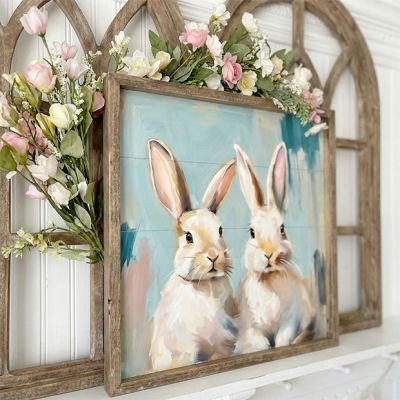 Bunny Pair Framed Wall Art
