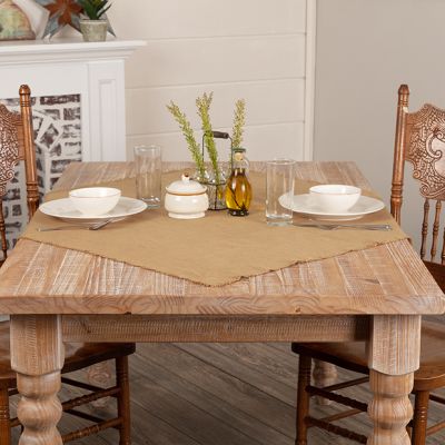 Burlap Natural Table Topper