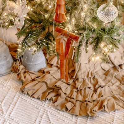 Burlap Ruffled Tree Skirt 48 Inch
