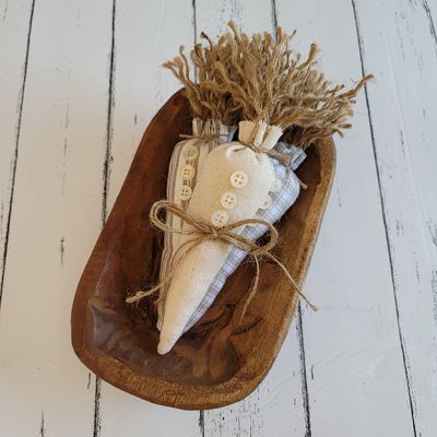 Buttons and Jute Display Carrots Set of 3