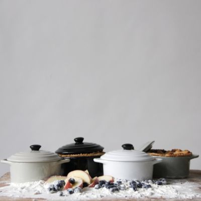 Stoneware Mini Baker With Lid Set of 4