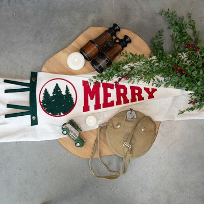 Camp Merry Pennant Flag Set of 2