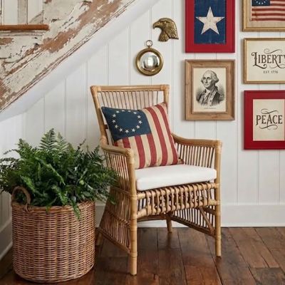 Cane and Rattan Chair Natural