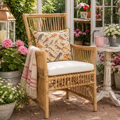 Cane and Rattan Chair Natural
