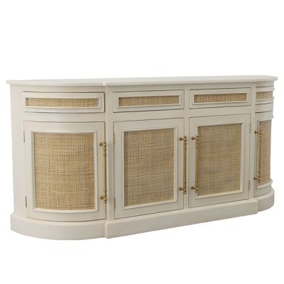 Cane Panel Curved Server Cabinet | SHIPS FREE