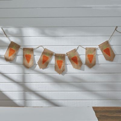 Carrot Applique Burlap Banner