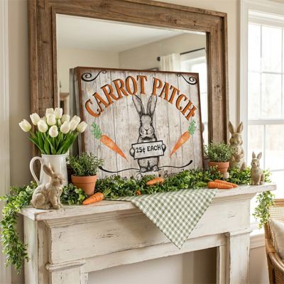 Carrot Patch Canvas Wall Sign