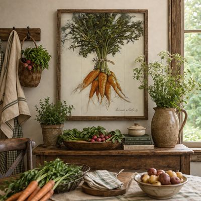 Carrots By Bonnie Mohr Framed Wall Art