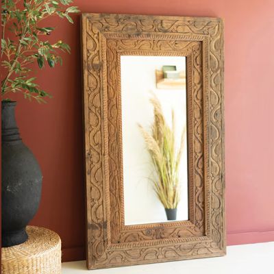 Carved Double Frame Wall Mirror