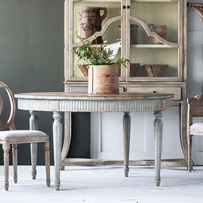 Carved Pine Grand Dining Table